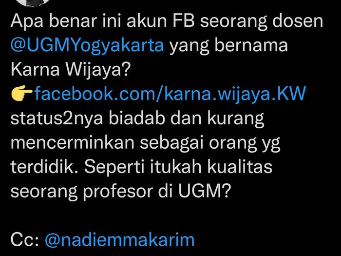 Dugaan ujaran kebencian dosen UGM ke Ade Armando.
