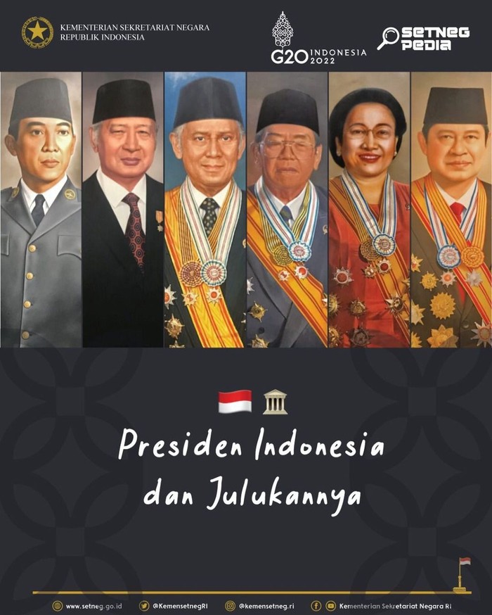 Julukan Presiden Indonesia