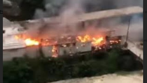 kebakaran pantai melasti