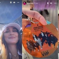 Melalui Instagram Storynya Luna Maya juga tampak mengunggah jenis tiket konser yang dibelinya. Luna rupanya mendapatkan tiket Gold VIP. Karena hal tersebut nama Luna Maya sampai sempat menjadi trending topik. Foto: Instagram/@lunamaya