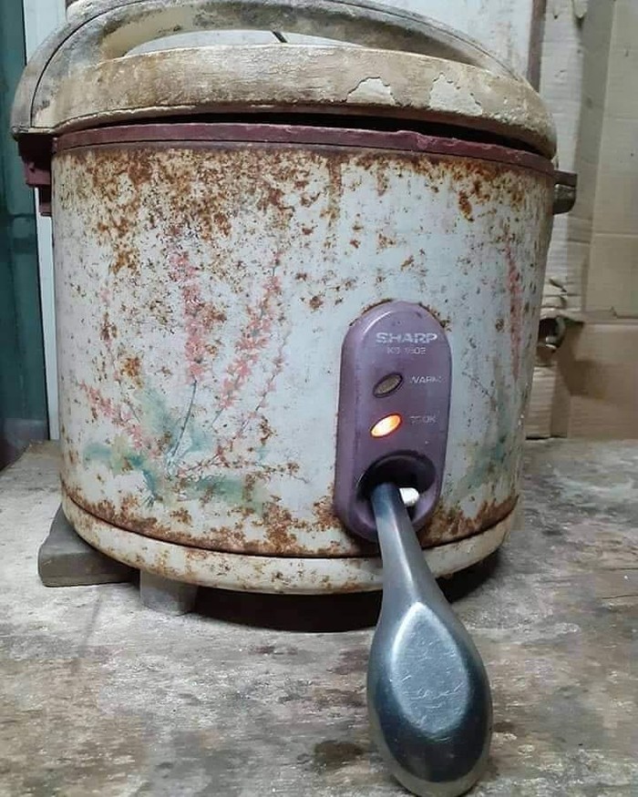 Masak nasi nyeleneh