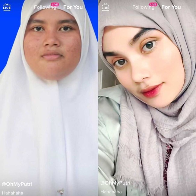 Video transformasi diet tersebut sudah ditonton lebih dari 2,2 juta Views dan berhasil membuat warganet takjub. Ada yang mengira wanita di vdeo tersebut beda orang dan ingin mengetahui tips dietnya. Wolipop sudah menghubungi Putri Cahaya Keumala, sebagai pemilik akun TikTok @ohmyputri20. Ia menceritakan awa mula menjalani diet hingga bisa turun berat badan 19 kg. Foto: Dok. TikTok @ohmyputri20.