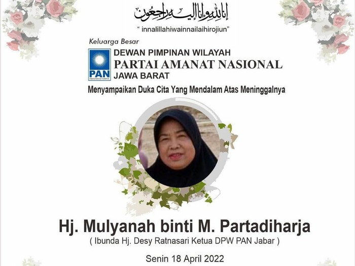 Ibunda Desy Ratnasari tutup usia.