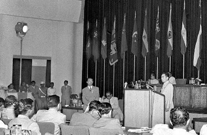 Konferensi Asia Afrika digelar di Bandung pada 18-24 April 1955. Salah satu pertemuan internasional terbesar pada masanya itu dihadiri sejumlah pemimpin dunia.