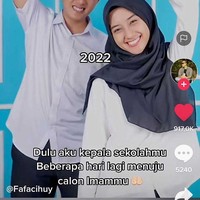 Dikonfirmasi Wolipop, M. Fajrul Islam, S.Pd, sebagai pemilik akun TikTok @fajrulfaj. Fajrul membenarkan jika ia adalah seorang kepala sekolah dan Dila Santika (19 tahun) yang akan dinikahinya adalah santri atau anak didik Fajrul di pondok pesantren. Foto: Dok. TikTok @fajrulfaj.