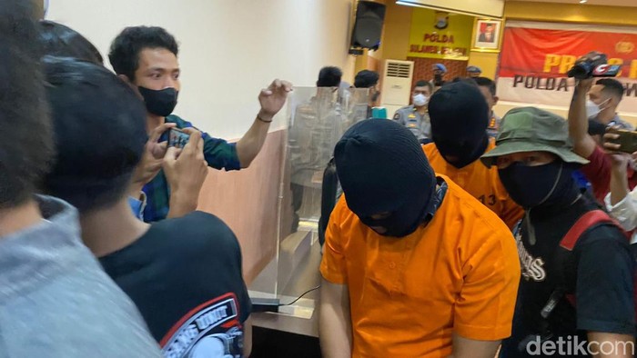 Konferensi pers Polrestabes Makassar terkait kasus Kasatpol PP Makassar tembak mati pegawai Dishub.
