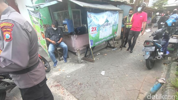 Lokasi pertengkaran dengan senjata tajam atau pembacokan di Alun-Alun Contong Surabaya.