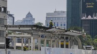 Salah satu halte yang tengah dalam proses revitalisasi adalah Halte TransJakarta Bundaran Hotel Indonesia (HI).  