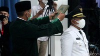 Dalam sambutannya, Gubernur Jabar Ridwan Kamil mendoakan agar Yana Mulyana bisa memaksimalkan kinerjanya selama menjabat sebagai Wali Kota Bandung.