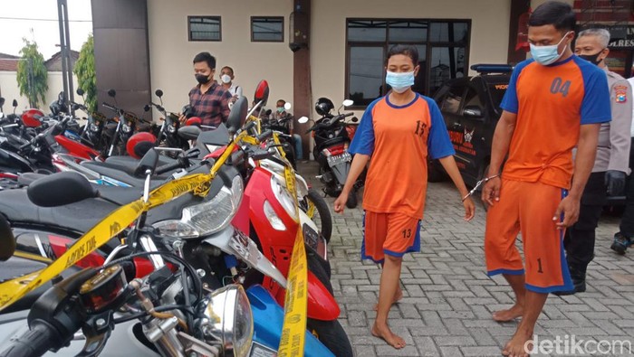 pasutri komplotan perampas motor