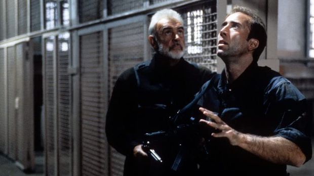 Aksi Nicholas Cage  dan Sean Connery di The Rock.