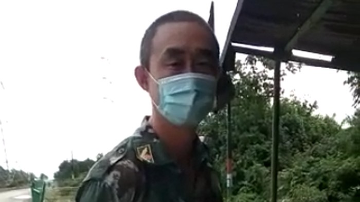 Tangkapan layar video WN China di Nagan Raya.