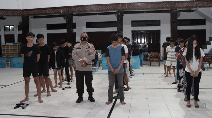 27 Remaja beserta sepeda motornya di Parepare diamankan terkait balap (Dok. Istimewa)