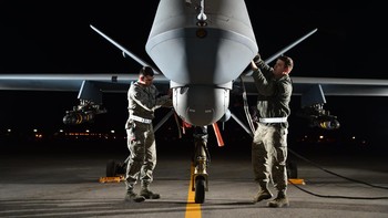 General Atomics adalah produsen drone tempur Predator dan suksesornya yang powerful, Reaper. Kedua drone itu adalah andalan Amerika Serikat dalam berbagai pertempuran yang dilakoninya. Foto: US Air Force