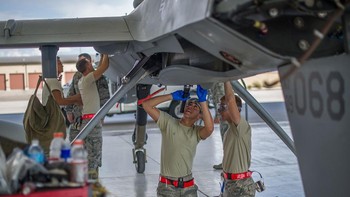 Drone Reaper bisa membawa beban sampai 1,7 ton, 10 kali lipat dibandingkan Bayraktar TB2, drone tempur dari Turki yang diandalkan Ukraina saat ini. Foto: US Air Force