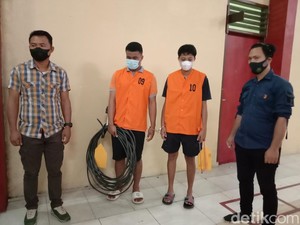 Curi Kabel Lampu Jalan, 2 Warga di Minahasa Utara Ditangkap
