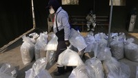 Jenis narkoba yang akan dibakar adalah kokain, ganja dan amfetamin.  