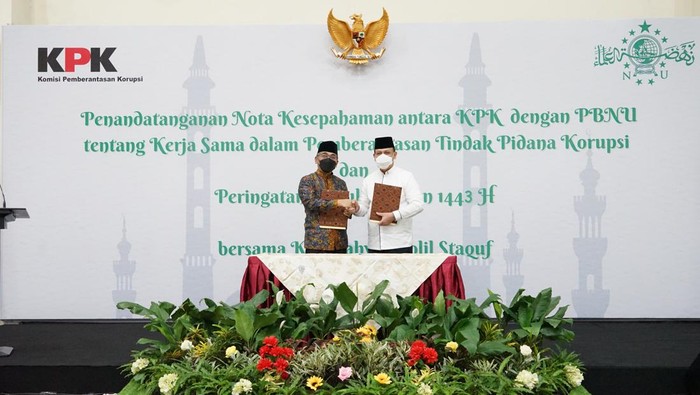 Penandatanganan MoU KPK dan PBNU (dok. KPK)