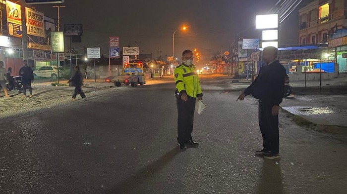 Polisi olah TKP.