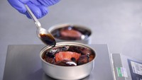 Siapa bilang di luar angkasa tak bisa makan enak? Makanan sekelas buatan resto bintang Michelin dinikmati astronot Prancis, Thomas Pesquet pada 2021. Chef yang membuatnya adalah Alain Ducasse dengan suguhan hidangan lobster hingga salmon. Foto: Sebastien Salom-Gomis/AFP