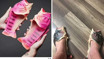 Biar apa ya pakai sandal ikan begini? (funny.shein.reviewss via Boredpanda)