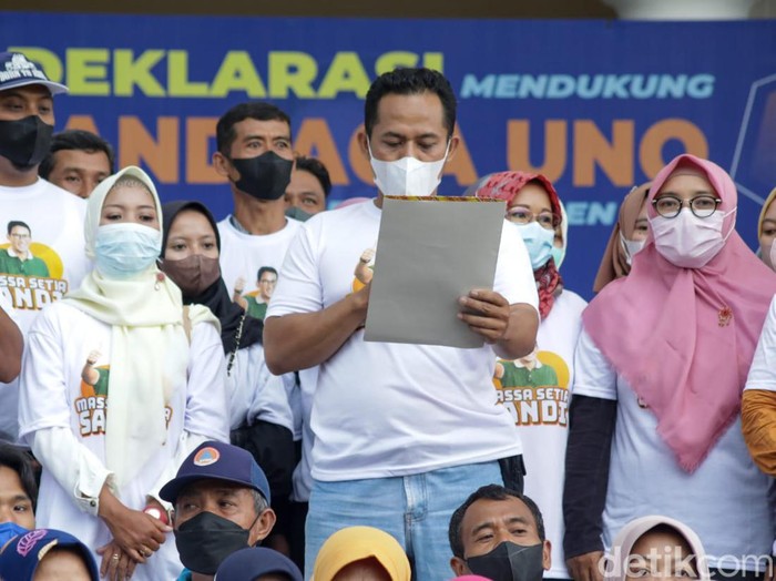Deklarasi Sandiaga Uno Capres 2024 di Pacitan