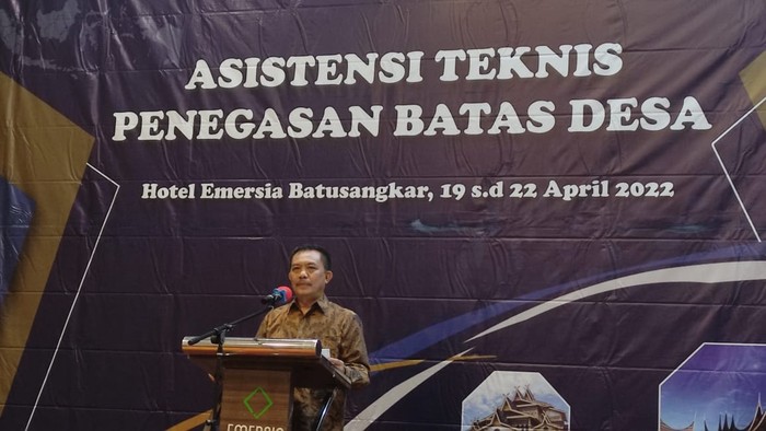 Direktur Jenderal Bina Pemerintahan Desa (Dirjen Bina Pemdes) Kementerian Dalam Negeri (Kemendagri) Yusharto Huntoyungo