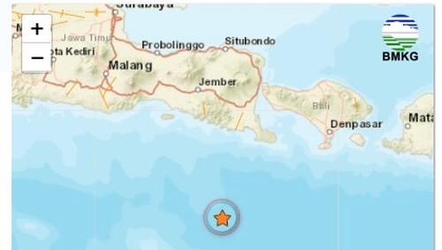 gempa terkini di Baii