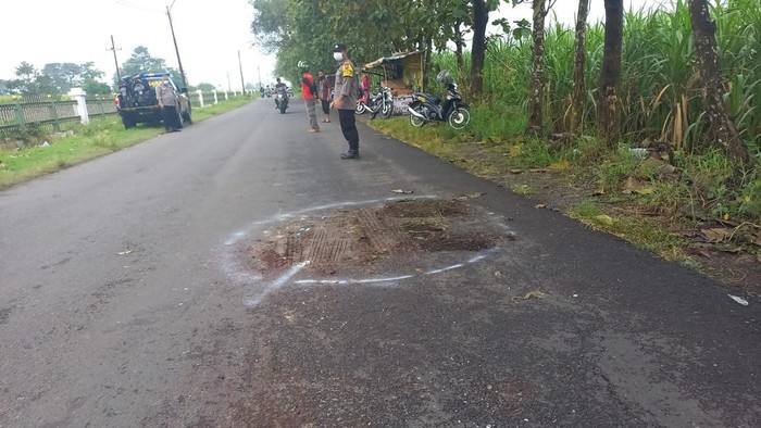 Lokasi kecelakaan karambol di Jombang