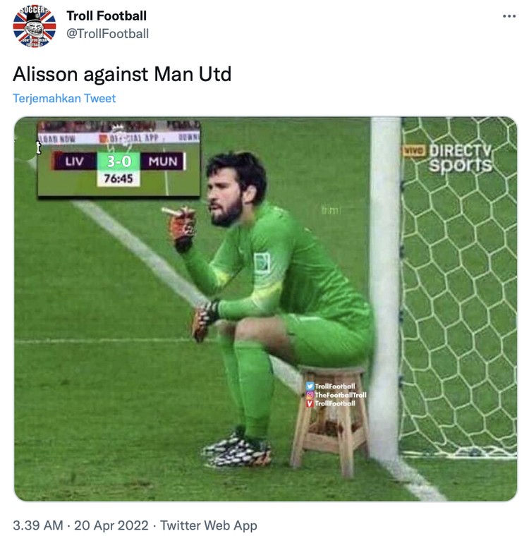 Meme Meme MU Babak Belur Dihajar Liverpool