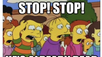 Meme MU dihajar Liverpool pun mulai menyebar di linimasa Twitter. Foto: Twitter