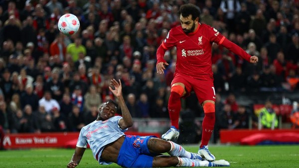 Foto: 5 Gol Mohamed Salah ke Gawang MU Musim Ini