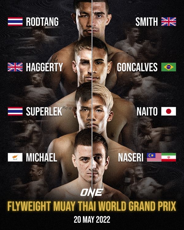 ONE Flyweight Muay Thai World Grand Prix Dihelat 20 Mei. Rodtang jadi favoritnya.