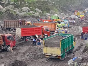 Penambangan Ilegal di Lereng Merapi Dirazia, Harga Pasir Melambung