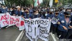 Aksi Mahasiswa 21 April Mulai Ngegas di Kawasan Patung Kuda