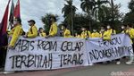 Aksi Mahasiswa 21 April Mulai Ngegas di Kawasan Patung Kuda