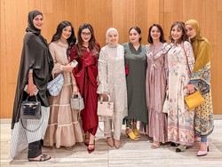 8 Gaya Nagita - Wulan Guritno Saat Bukber Geng Artis, Dipuji Bak Bidadari