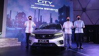 Selanjutnya, Honda City Hatchback RS with Sensing bakal menjadi varian teratas. Penambahan fitur baru pada Honda City Hatchback RS CVT meliputi tiga bagian mulai dari eksterior, interior dan teknologi. Foto: Honda Prospect Motor