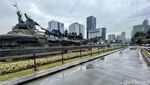 Lalin di Patung Kuda Masih Normal Jelang Demo 21 April