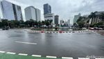 Lalin di Patung Kuda Masih Normal Jelang Demo 21 April