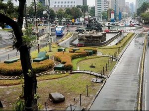 Jelang Demo, Lalin di Kawasan Patung Kuda Masih Normal