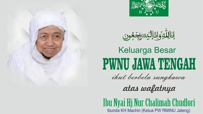Nyai Nur Chalimah Chudlori ibunda KH Yusuf Chudlori meninggal dunia, Kamis (21/4/2022).