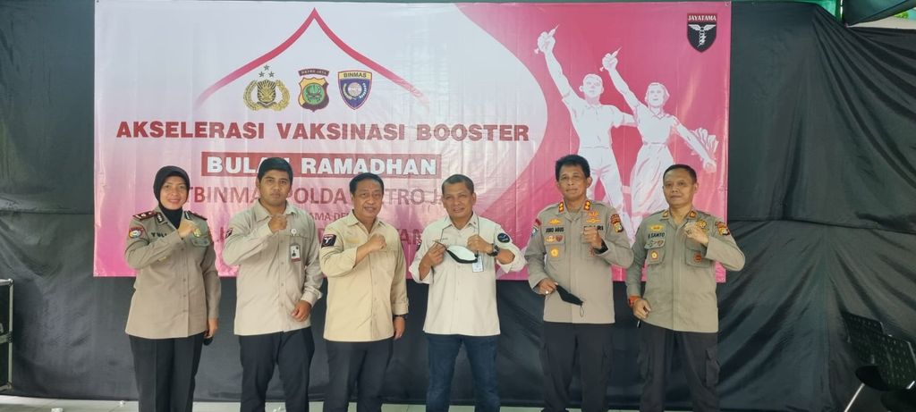 PT Jayatama bekerja sama dengan Dirbinmas PMJ menggelar vaksinasi gratis untuk masyarakat