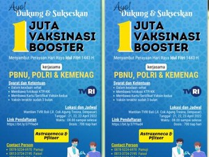 Jadwal Vaksinasi Booster di Denpasar Besok, Catat Lokasi-Waktunya