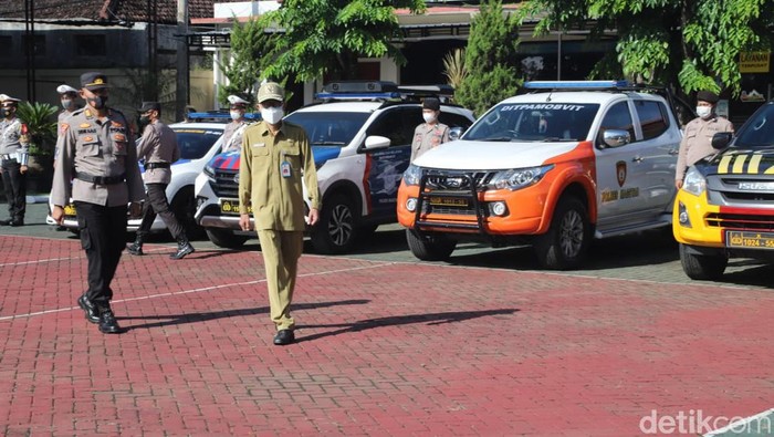 Apel gelar pasukan Operasi Ketupat Semeru 2022 di Magetan.