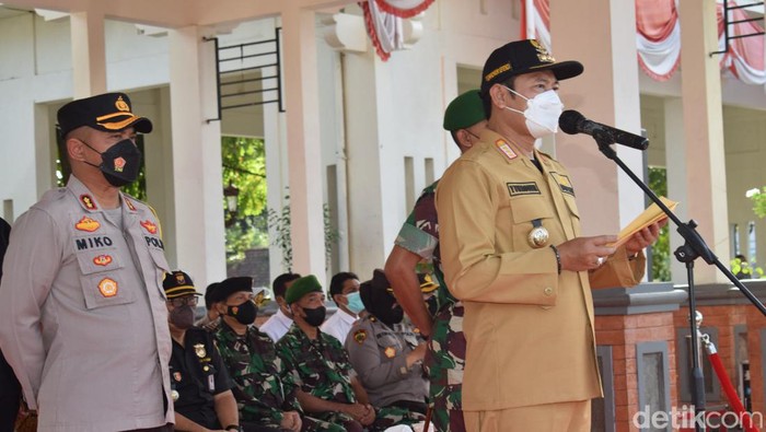 Apel kesiapsiagaan Operasi Ketupat Semeru 2022 di Lamongan