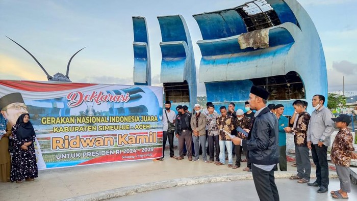 Deklarasi GNIJ Simeulue untuk Ridwan Kamil