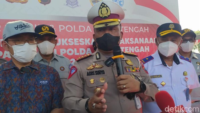 Dirlantas Polda Jateng Kombes Agus Suryo Nugroho di Magelang, Jumat (22/4/2022).