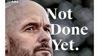 Sedangkan akun Ajax menyebut bahwa masih ada laga terakhir yang akan dilakoni Ten Hag bersama mereka. Foto: Twitter