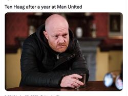 Meme Kocak Erik Ten Hag Jadi Lansia Setelah Latih MU